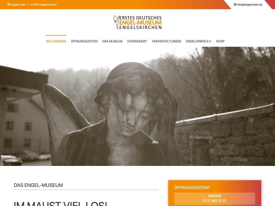 Projektvorschau von engel-museum.de
