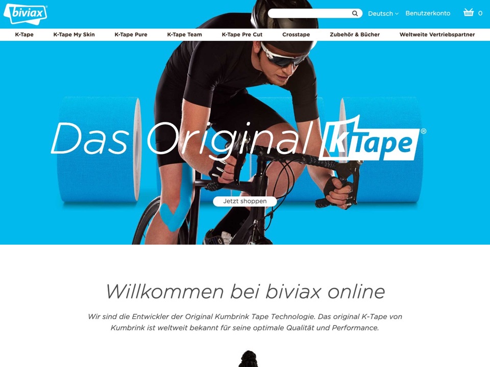 Startseite von k-tape.com